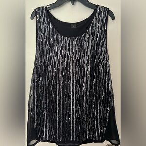 Worthington sequined tank top